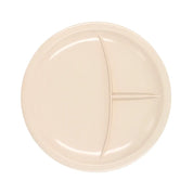 Plato Redondo con 3 divisiones de Melamina Resistente Beige Tavola 80721