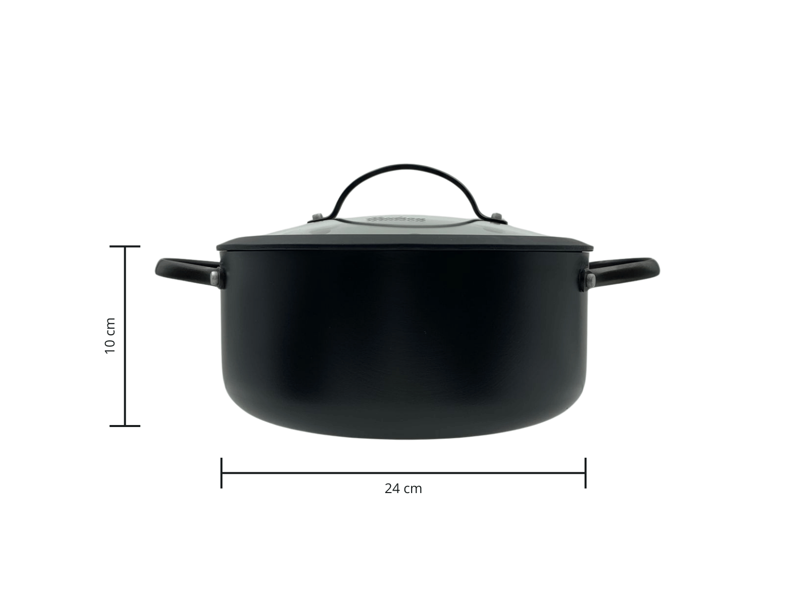 Batería de Cocina de Aluminio de 5 piezas Inducción Tapas de Silicona Negro TBK01 Hudson