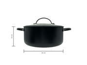 Batería de Cocina de Aluminio de 5 piezas Inducción Tapas de Silicona Negro TBK01 Hudson