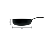 Batería de Cocina de Aluminio de 5 piezas Inducción Tapas de Silicona Negro TBK01 Hudson