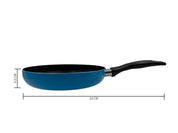 Batería de Cocina de 6 piezas 18 cm,  24 cm, 18 cm y 24 cm de Aluminio con Antiadherente Color Azul Tab and Kit TKAL035