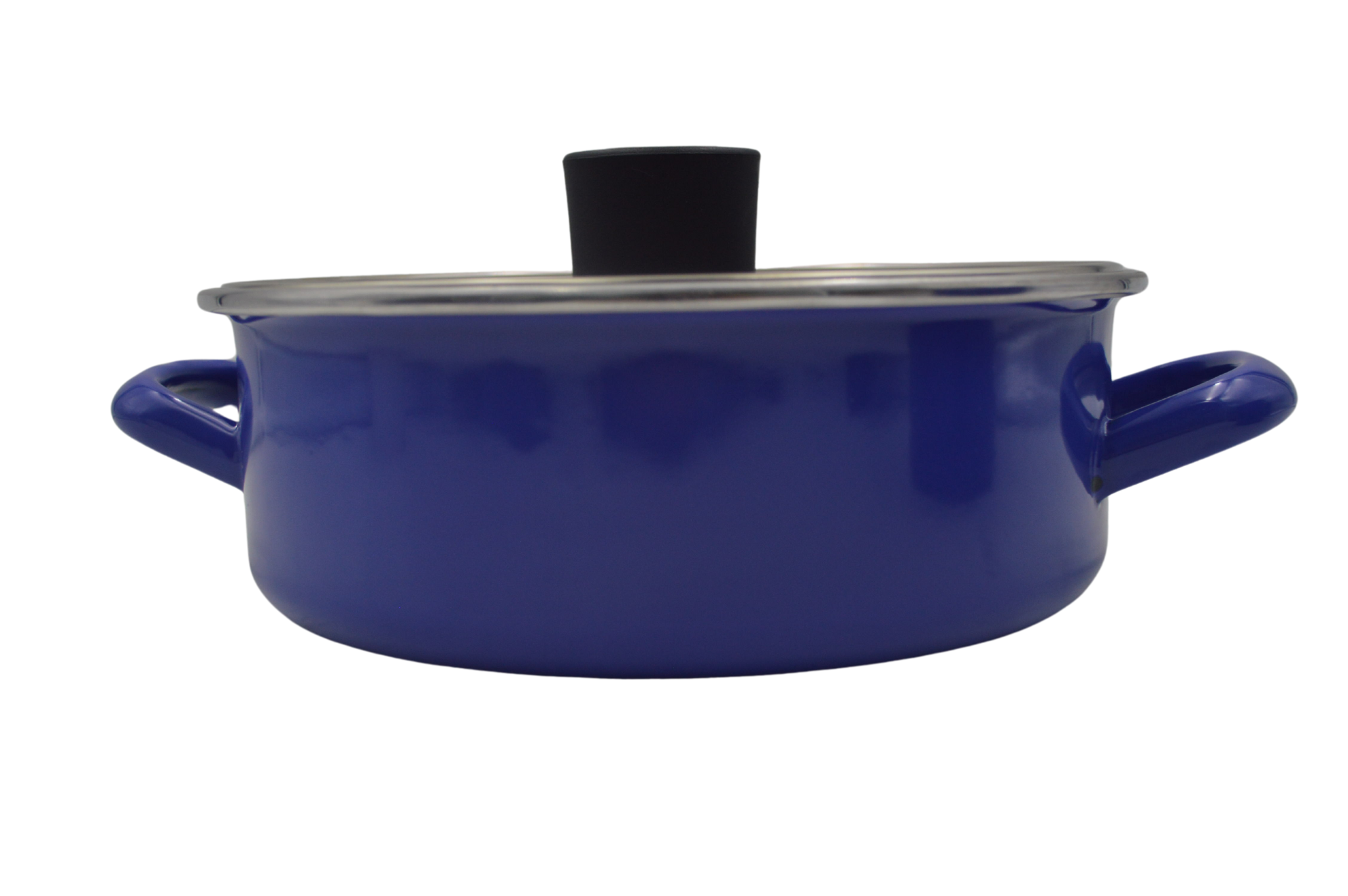 Batería de Cocina de Peltre con Volteador con 5 piezas Azul Marino Praktica Cinsa