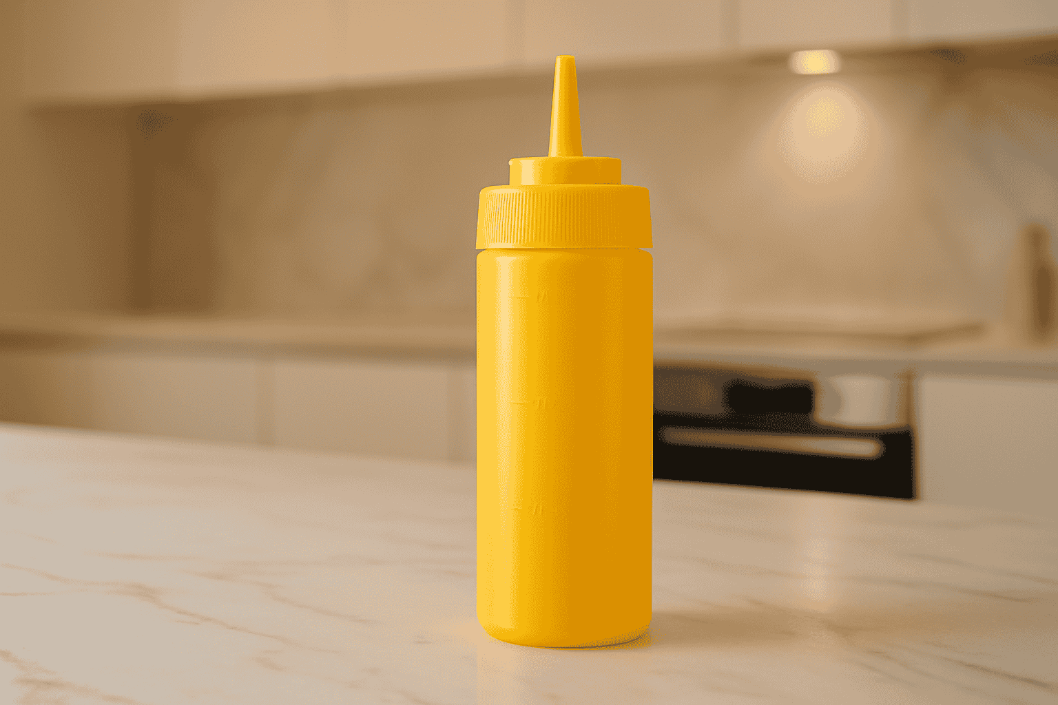 Botella Mamila Dispensador de Salsas Aderezo Catsup Queso 340 ml Amarillo 20x6x6 cm 94721 Tavola