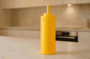 Botella Mamila Dispensador de Salsas Aderezo Catsup Queso 340 ml Amarillo 20x6x6 cm 94721 Tavola