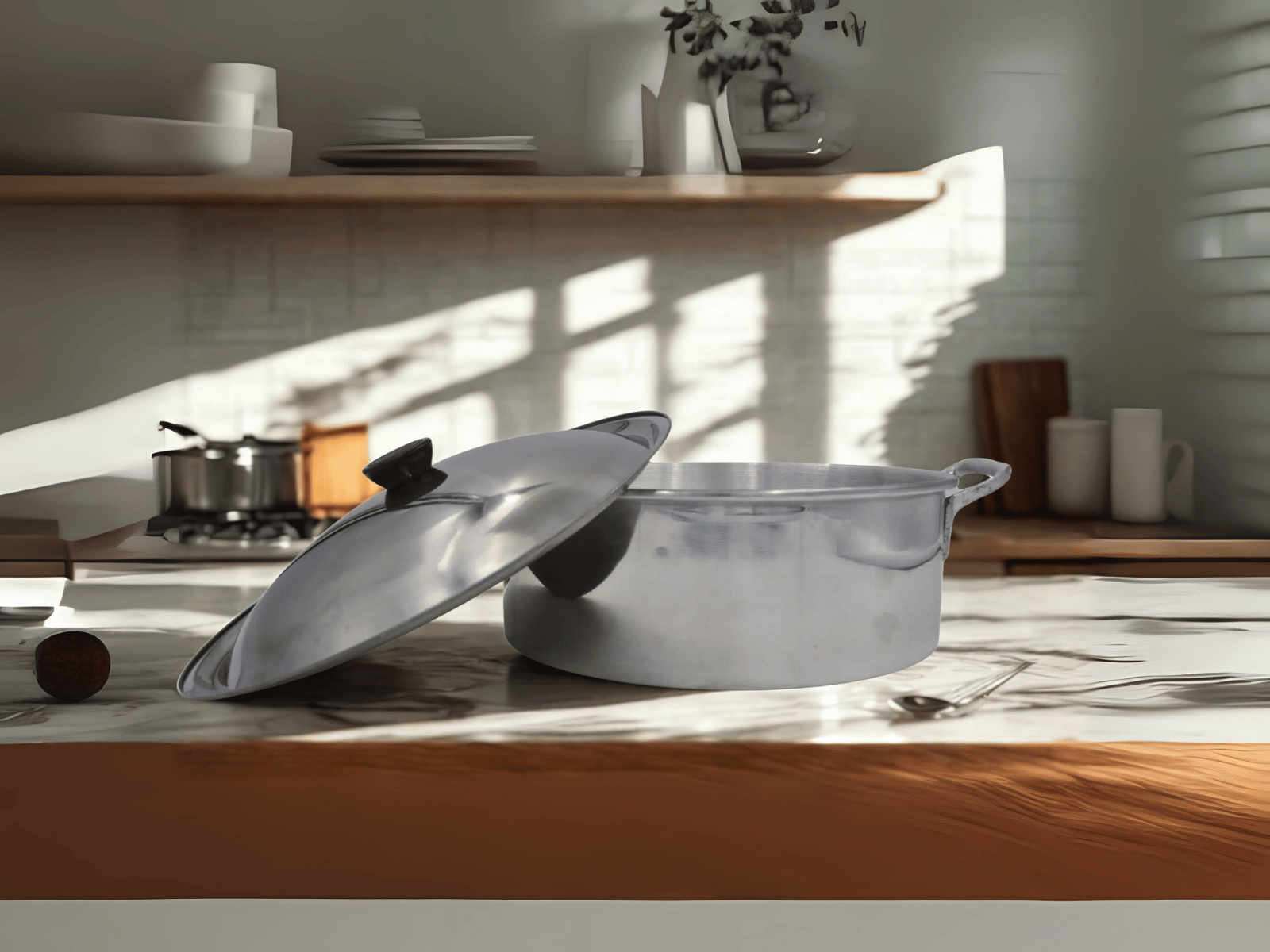 Cacerola Budinera Arrocera 28 cm de 7 Litros de Aluminio Komale B-28 HORECA