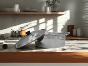 Cacerola Budinera Arrocera 28 cm de 7 Litros de Aluminio Komale B-28 HORECA