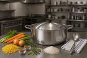 Cacerola Budinera Arrocera 34 cm de 10 Litros de Aluminio Komale B-34 HORECA