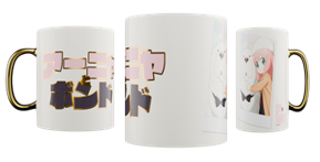 Taza Tarro Jumbo de 520 ml de Porcelana Metálica Spy X Family Anime Licencia MBIG-SXF-01