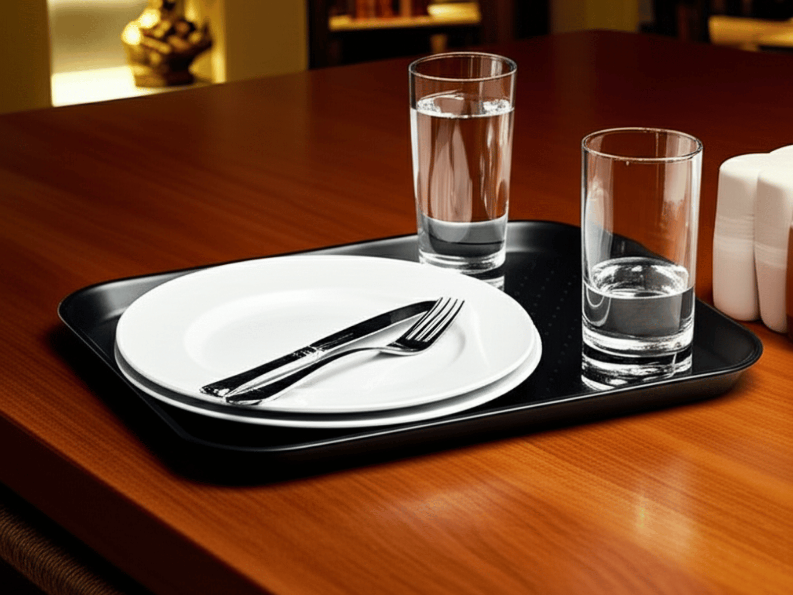 Charola de Fibra de Vidrio para Servicio Multiusos para Restaurante de 38 x 50 cm Anforama