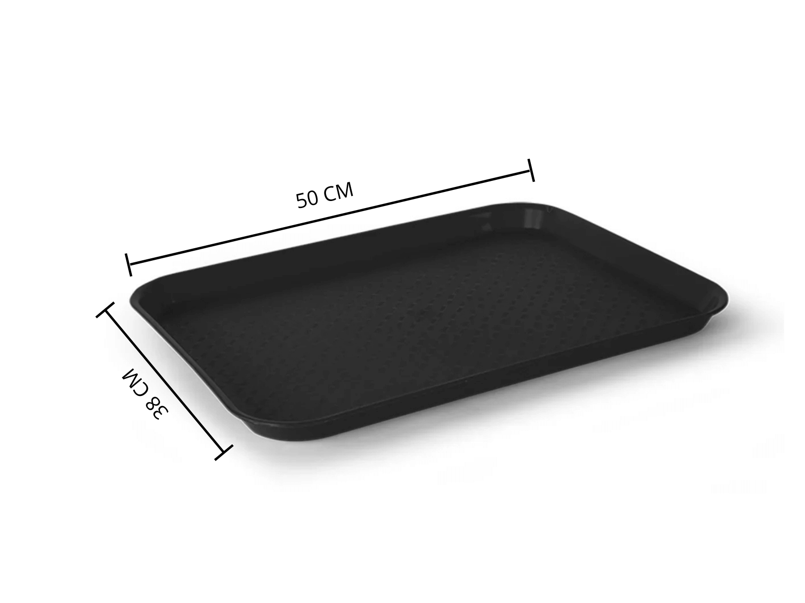 Charola de Fibra de Vidrio para Servicio Multiusos para Restaurante de 38 x 50 cm Anforama