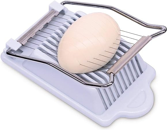 Cortador Rebanador de Huevos de Plástico con Hilos de Acero Inoxidable 204500 Metaltex