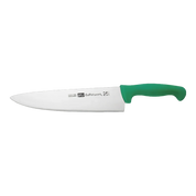 Cuchillo Chef de 25 cm 10'' de Acero Inoxidable y Mango Verde BO410V Buffetware