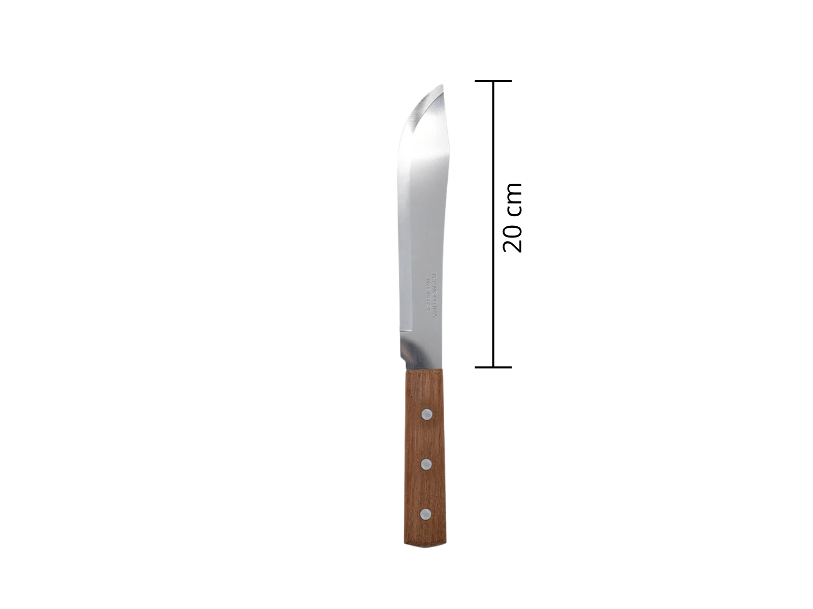Cuchillo Carnicero de 20 cm 8 pulgadas de Acero Inoxidable Mango de Madera Dynamic Tramontina 22901008