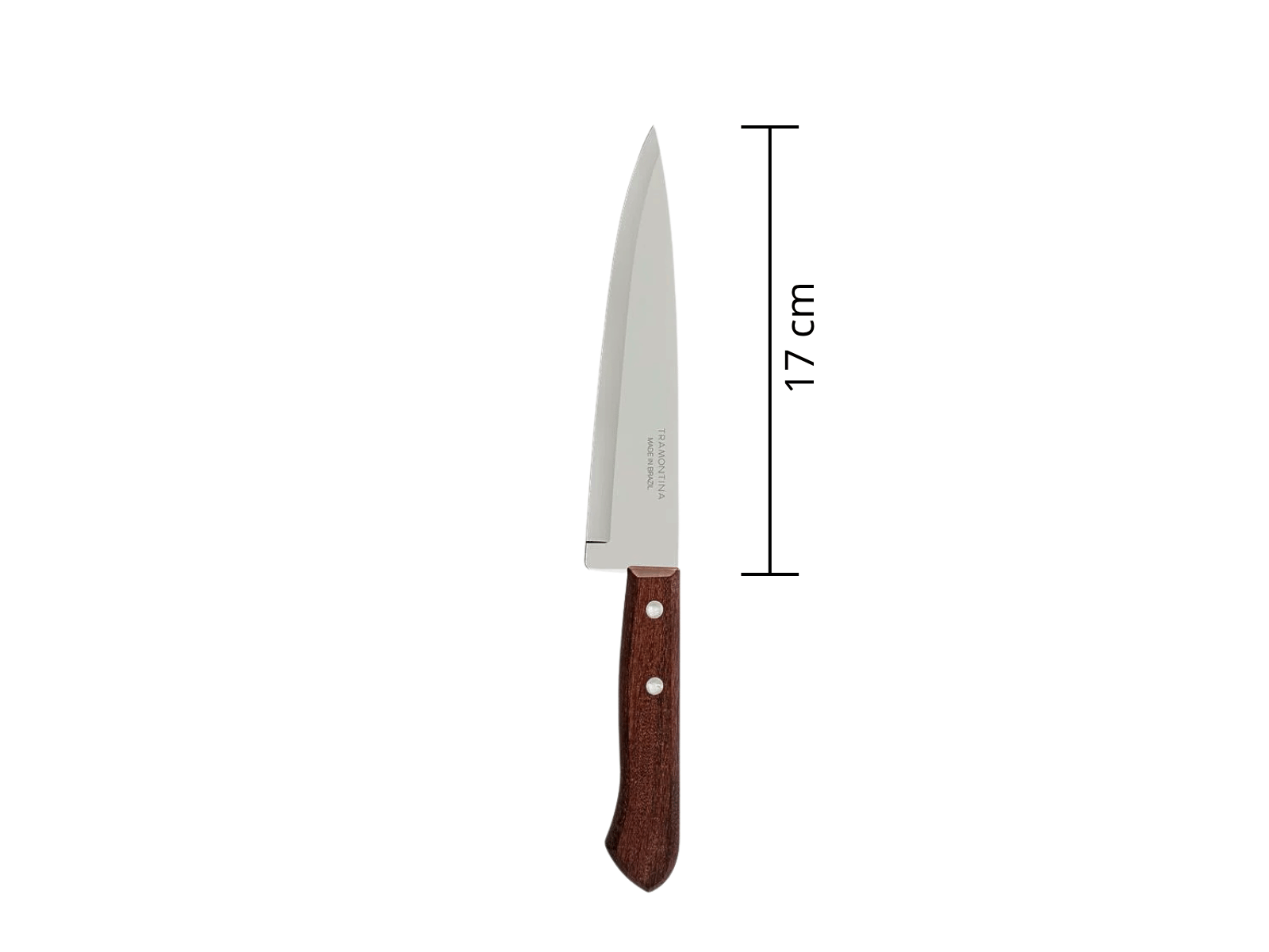 Cuchillo Chef de 17 cm 7 Pulgadas de Acero Inoxidable con Mango de Madera Dynamic Tramontina 22902007