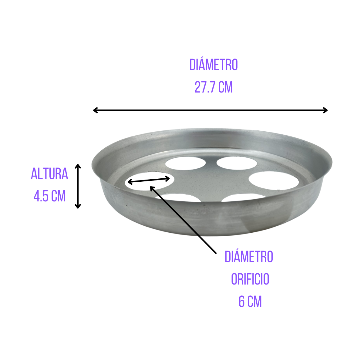 Esterilizador para Mamilas y Biberones de Aluminio 6 Mamilas 30 cm Aluminio Puro