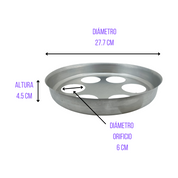 Esterilizador para Mamilas y Biberones de Aluminio 6 Mamilas 30 cm Aluminio Puro