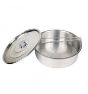 Flanera Fiambrera de Aluminio con Tapa y Seguro 18 cm Cocina de Bea Aluminio Puro