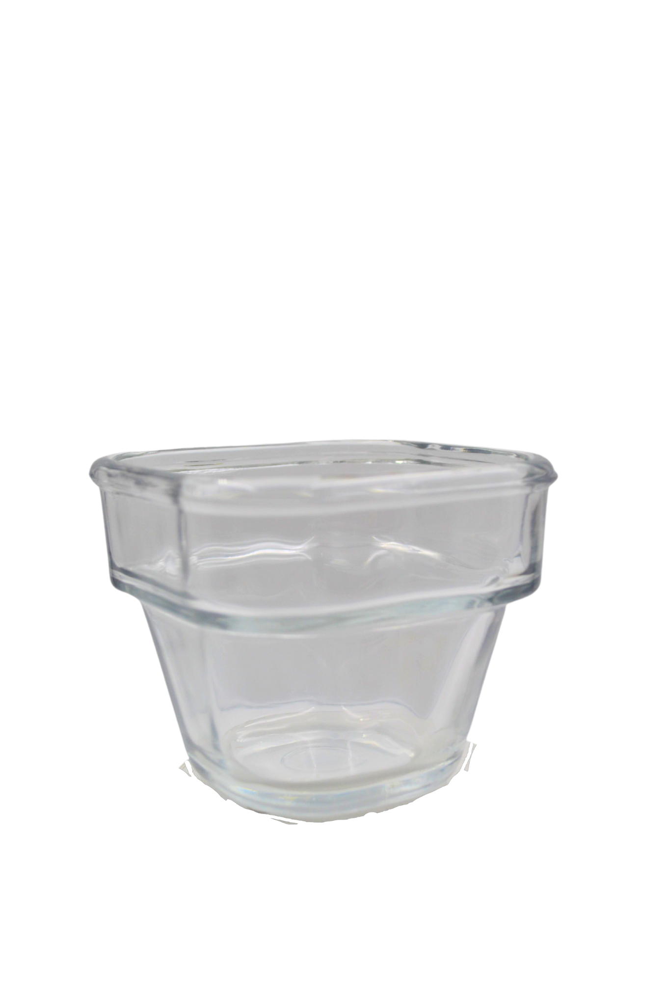 Flanera de Vidrio Chica con Tapa de Plástico Blanca 167 ml Save N Store 8690-1800022 Crisa Libbey