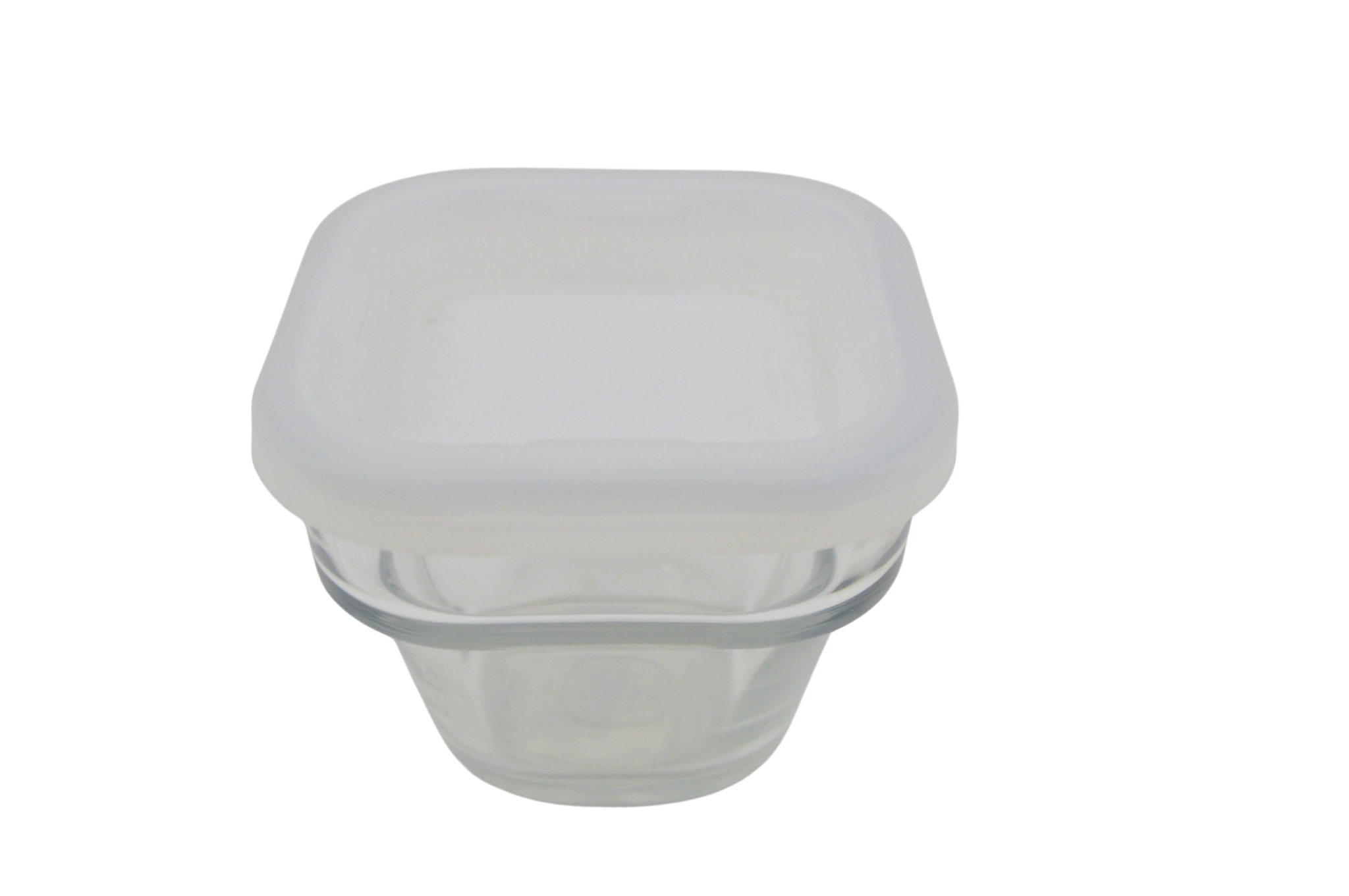 Flanera de Vidrio Chica con Tapa de Plástico Blanca 167 ml Save N Store 8690-1800022 Crisa Libbey