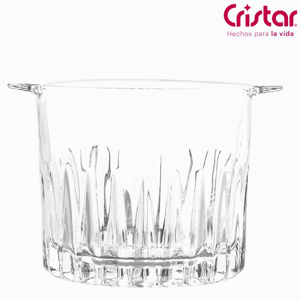 Hielera Royal de vidrio grueso 1.5 Lt corte de diamante. Cristar - ANFORAMA (Todo para mi Cocina)