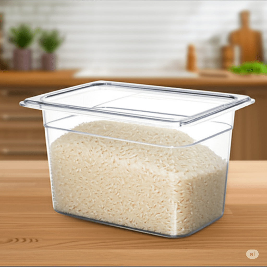 Inserto Contenedor Recipiente Noveno de 1 Litro 4'' 10 cm Policarbonato AntiJam TB904 Buffetware HORECA