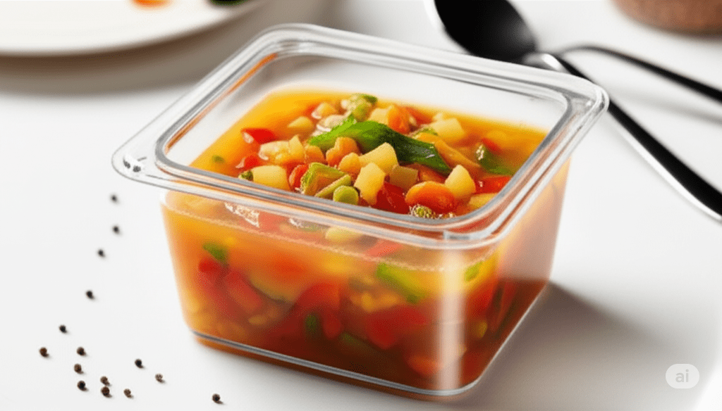 Inserto Contenedor Recipiente Sexto de 1.7 Litros 4'' 10cm Policarbonato AntiJam TB604 Buffetware HORECA