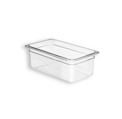 Inserto Contenedor Recipiente Tercio de 3.9 Litros 4'' 10cm Policarbonato AntiJam TB304 Buffetware HORECA