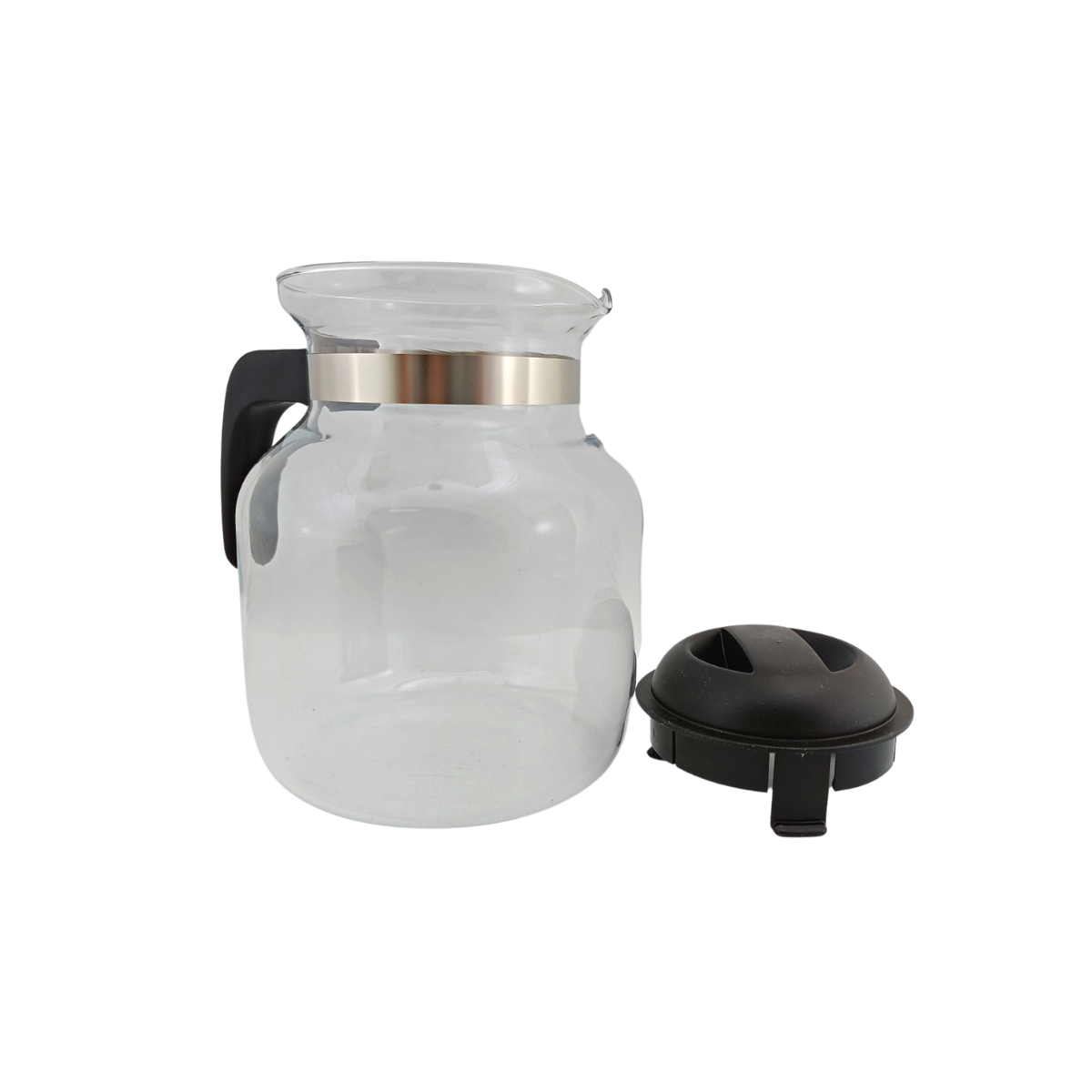Jarra Cafetera De Vidrio con Tapa y Asa 1.5 Litros Para Fuego Directo 1801487 Pyr-O-Rey