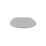 Plato Cuadrado para Taza 14.5 cm de Loza Resistente tipo Cerámica Blanco Antartic Santa Anita