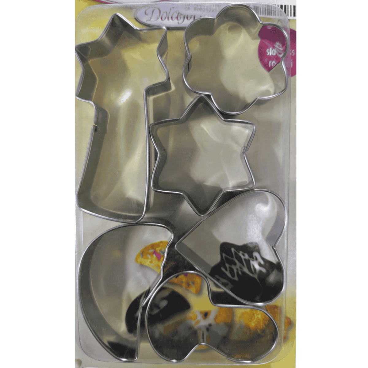Juego de 6 Moldes Cortadores para Galletas de Acero Inoxidable Metaltex
