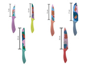 Juego de Cuchillos de 6 Piezas con Láminas de Acero Inoxidable de Flores Colorcut Tramontina