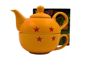 Juego de Taza de 300 ml y Tetera de 400 ml Esférica de Porcelana Esfera del Dragón Dragon Ball Z Anime Licencia MUG-BALL-02