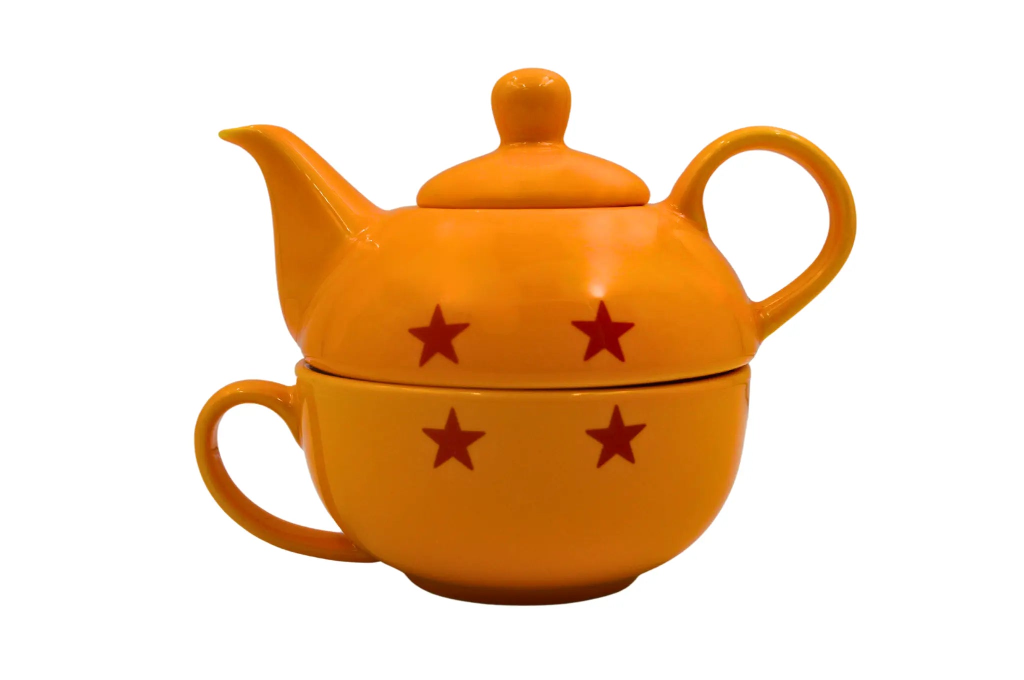 Juego de Taza de 300 ml y Tetera de 400 ml Esférica de Porcelana Esfera del Dragón Dragon Ball Z Anime Licencia MUG-BALL-02