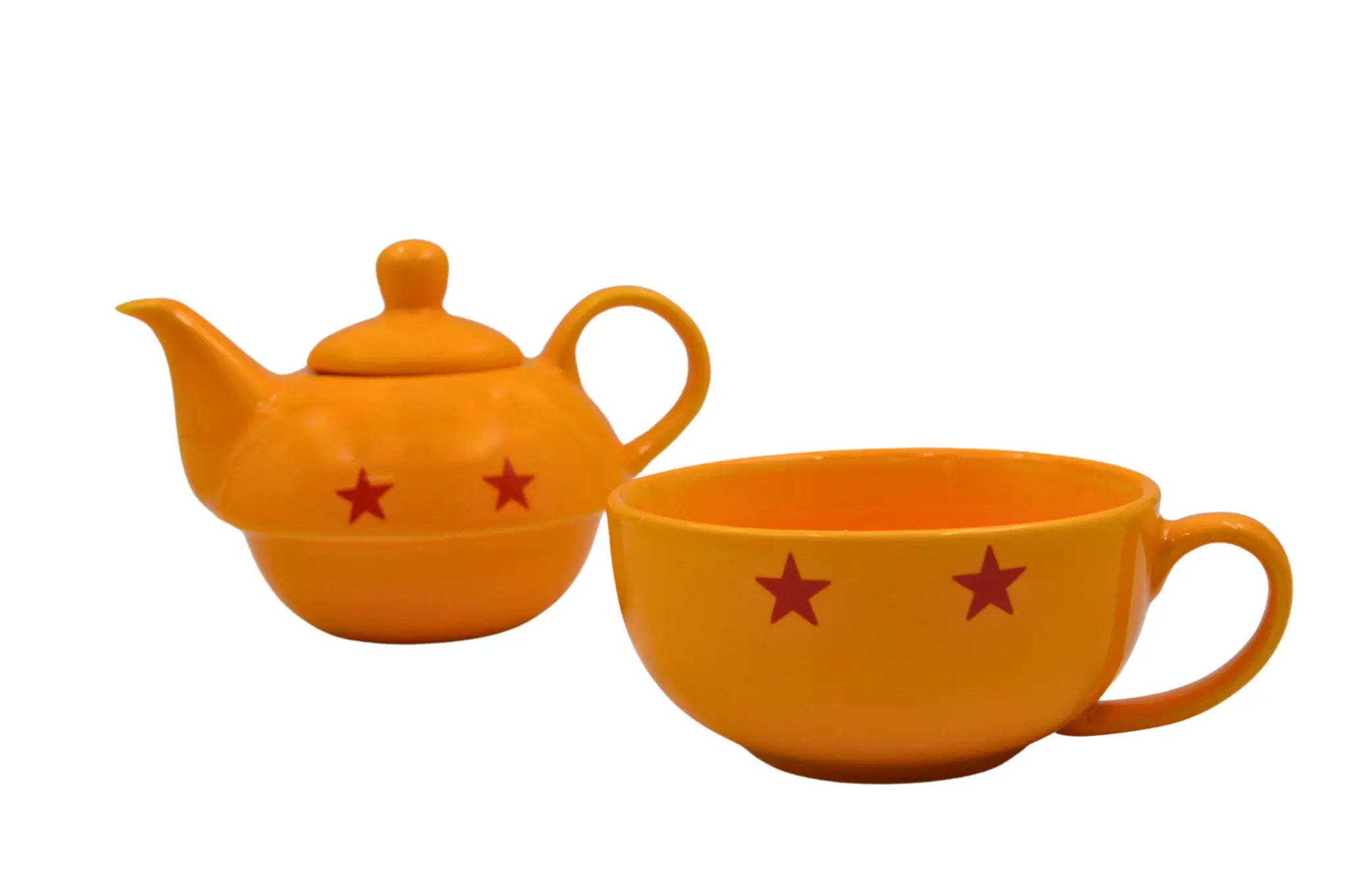 Juego de Taza de 300 ml y Tetera de 400 ml Esférica de Porcelana Esfera del Dragón Dragon Ball Z Anime Licencia MUG-BALL-02