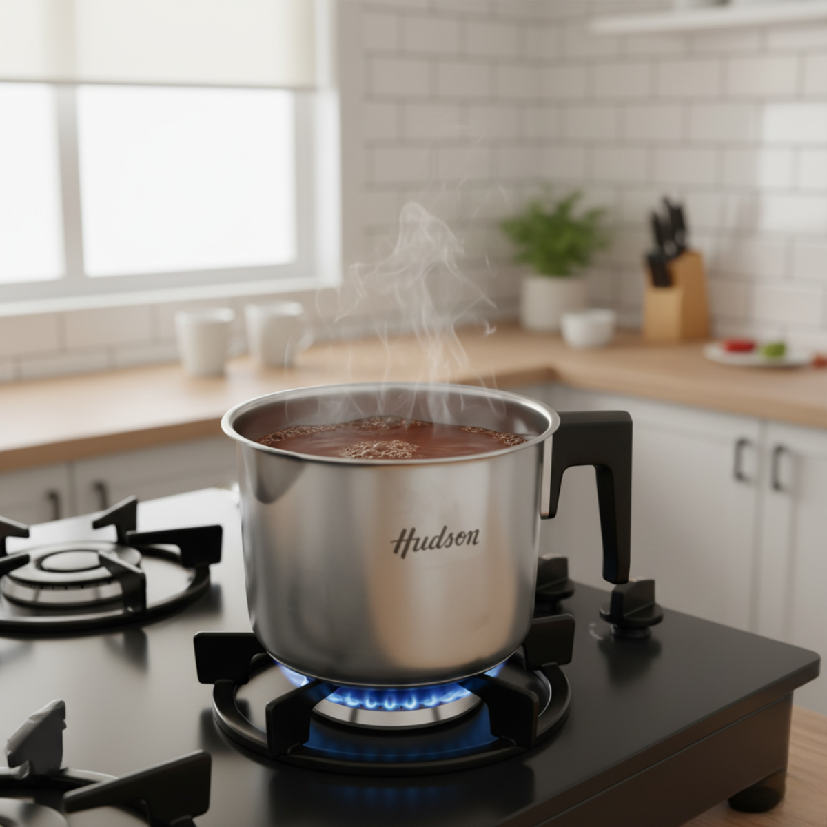 Pocillo Hervidor Jarra graduada de acero inoxidable 1 litro Hudson