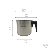 Pocillo Hervidor Jarra graduada de acero inoxidable 1 litro Hudson