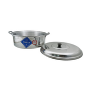 Cacerola Arrocera con Tapa y Asas Pequeña de Aluminio 6 litros 28 cm Plata 551984 Timesa