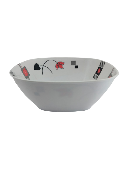 Plato Hondo Sopero Cuadrado 720 ml de Melamina tipo Plástico