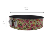 Molde Redondo Desmontable Antiadherente 24 cm Aluminio Flores TKR30 Tab and Kit