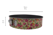 Molde Redondo Desmontable Antiadherente 26 cm Aluminio Flores TKR29 Tab and Kit