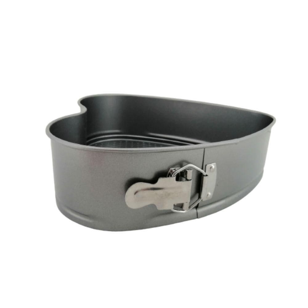 Molde Desmontable con Antiadherente de Corazón de 24 cm Gris TKR014 Tab and Kit