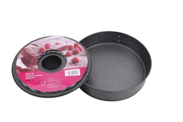 Molde Doble Fondo Desmontable Redondo con Antiadherente de 28 cm TKR013 Tab and Kit