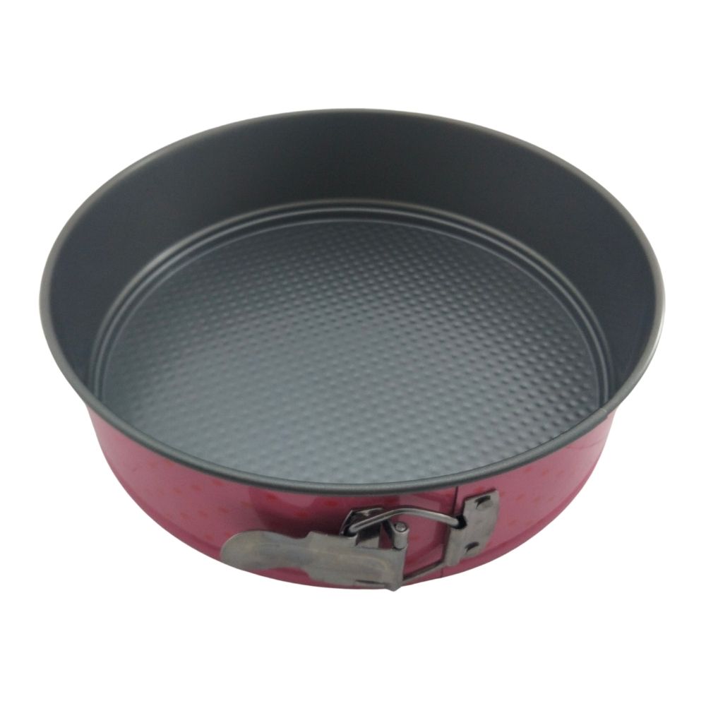 Molde Redondo Desmontable con Antiadherente para Pastel Rosa 24 cm TKR38 Tab and Kit