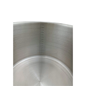 Olla Alta Grande de Acero Inoxidable con Tapa de 31 Litros de 40 cm TKS021 Tab and Kit