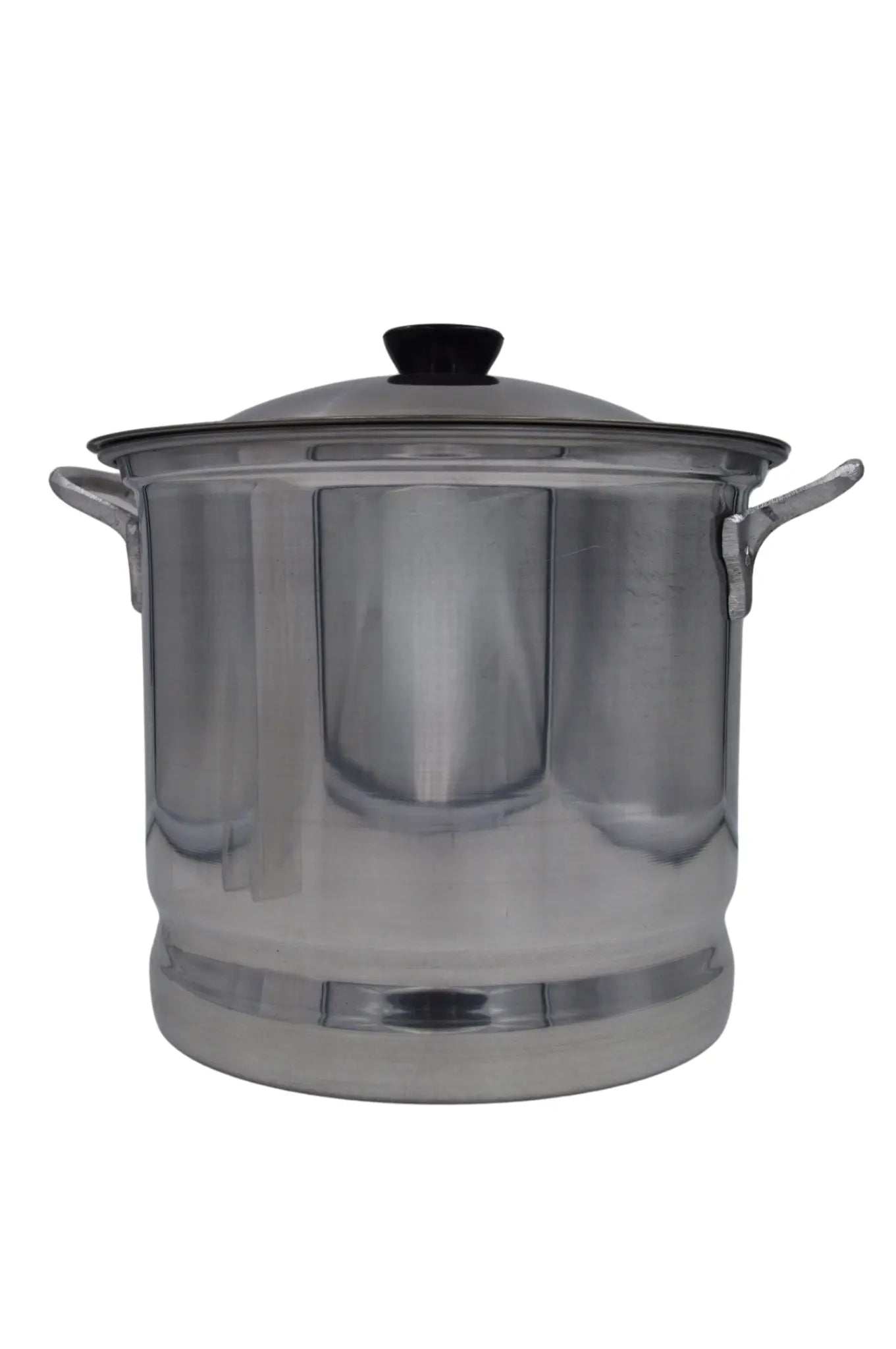 Olla Chica Alta 22 cm 7.25 Litros de Aluminio con Tapa y Asa Komale HORECA