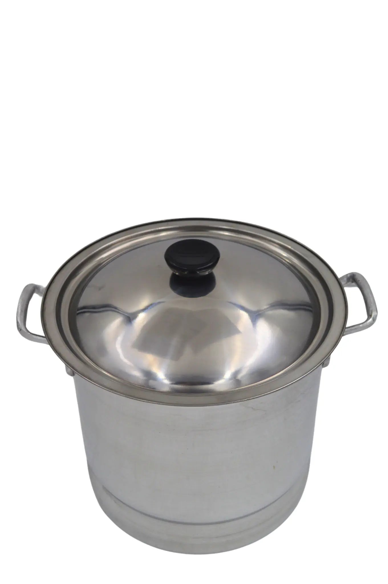 Olla Chica Alta 22 cm 7.25 Litros de Aluminio con Tapa y Asa Komale HORECA