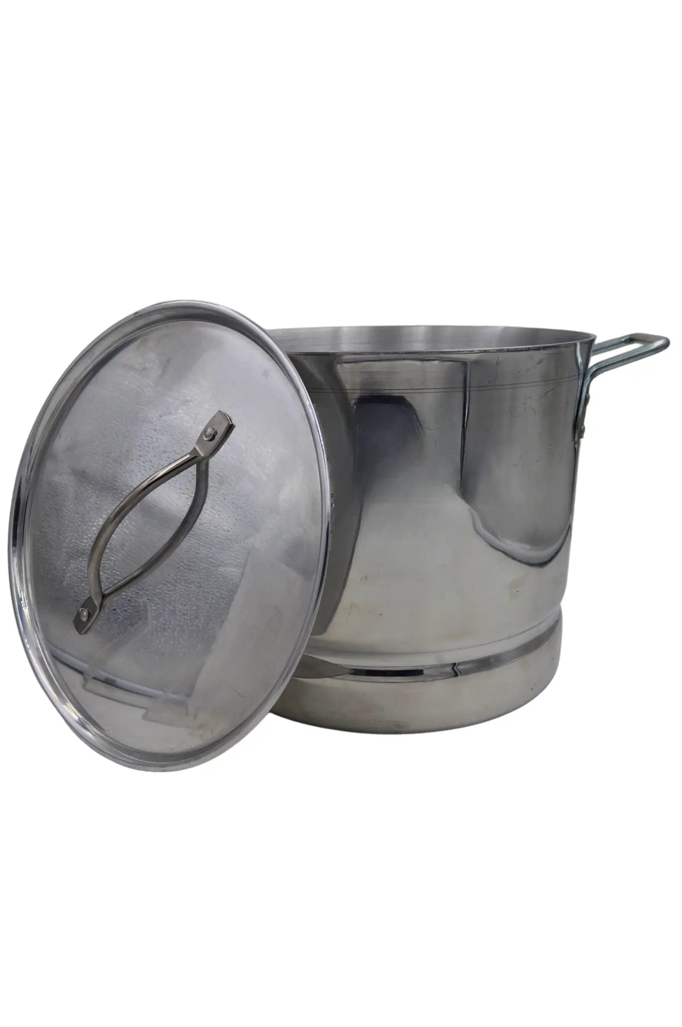 Olla Chica Alta 28 cm 14 Litros de Aluminio Triple Fuerte con Tapa y Asa Komale HORECA