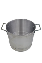 Olla Chica Alta 28 cm 14 Litros de Aluminio Triple Fuerte con Tapa y Asa Komale HORECA