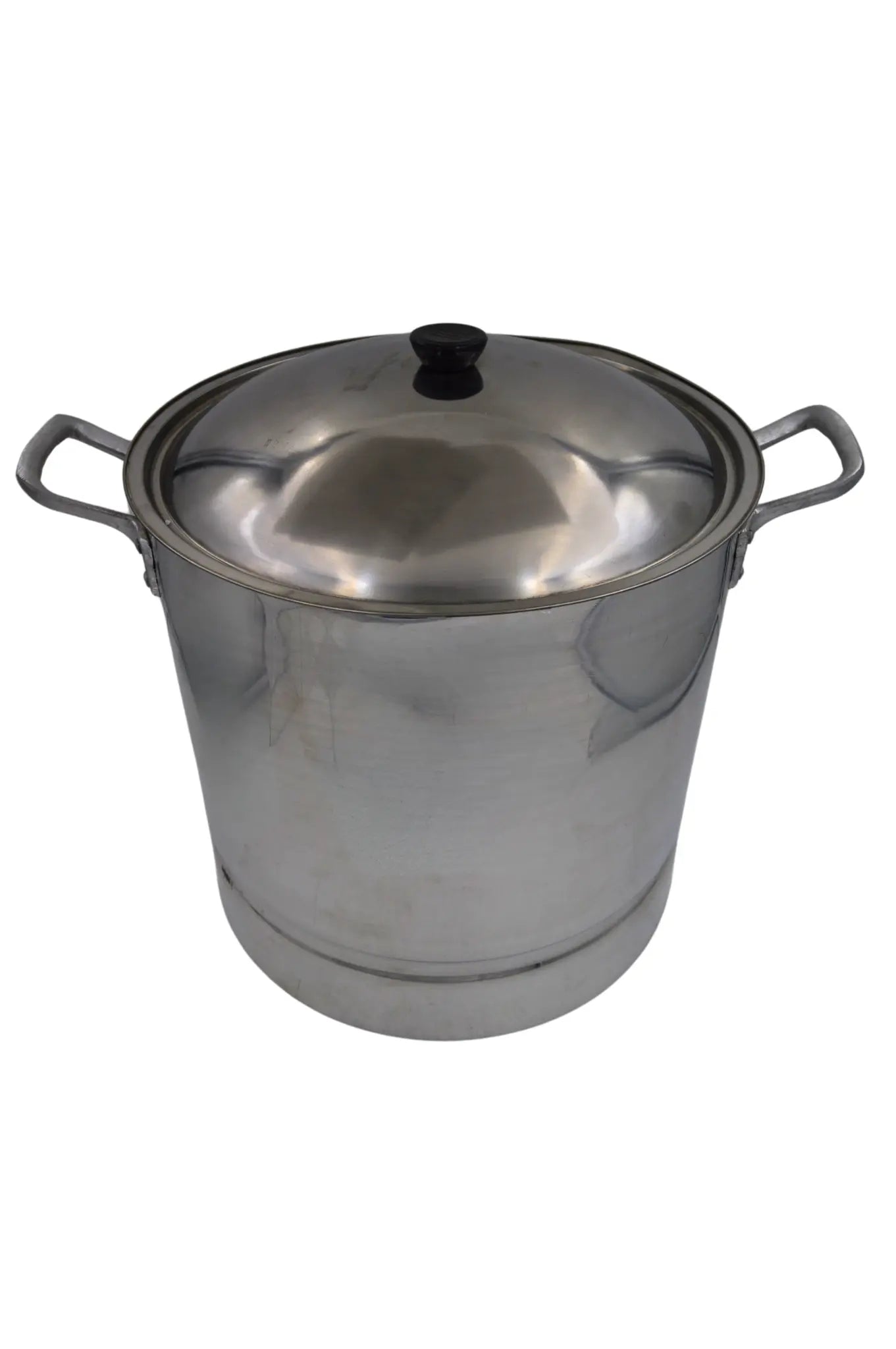 Olla Grande Alta 34 cm 30 Litros de Aluminio Triple Fuerte con Tapa y Asa Komale HORECA