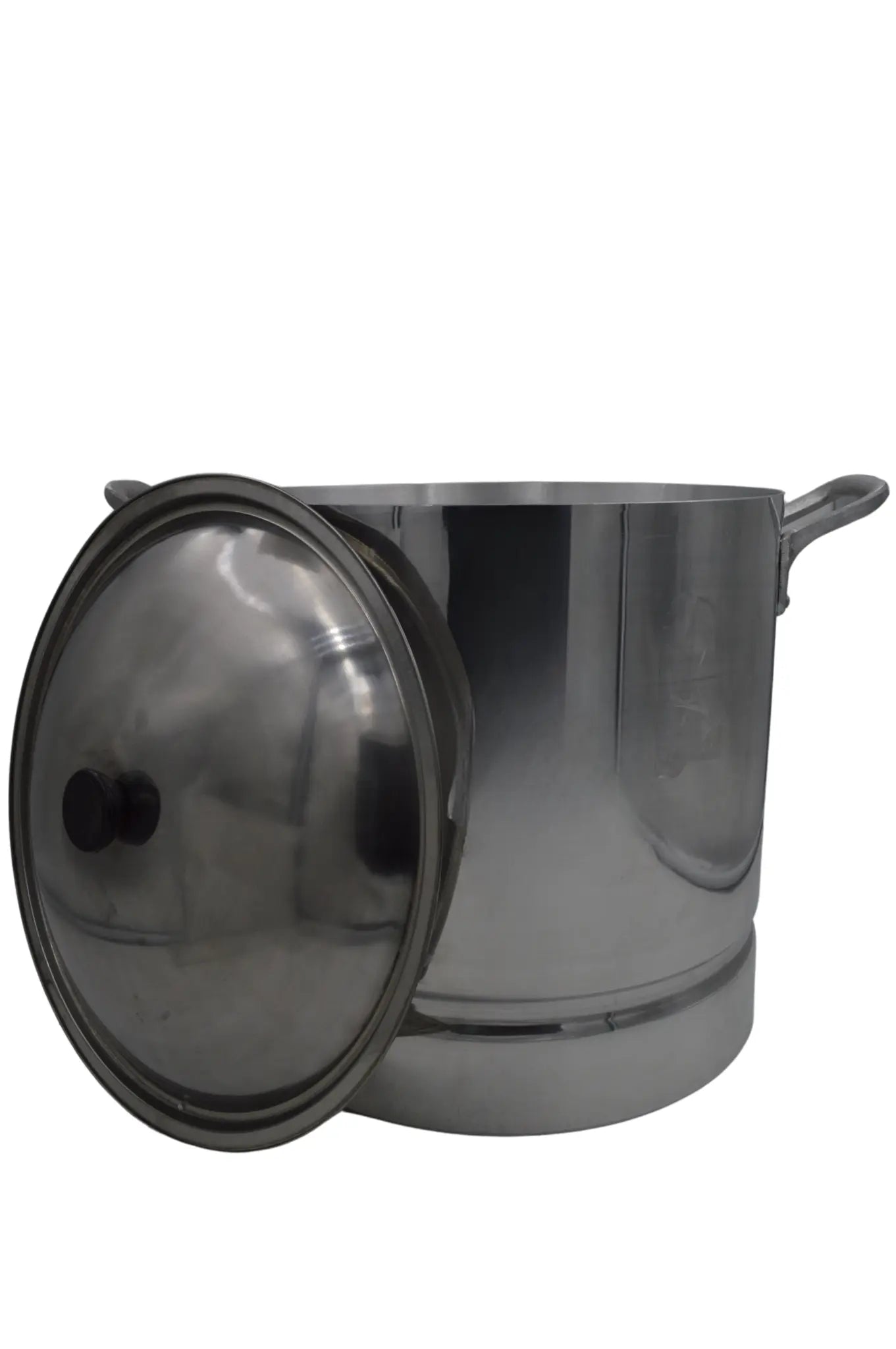 Olla Grande Alta 34 cm 30 Litros de Aluminio Triple Fuerte con Tapa y Asa Komale HORECA